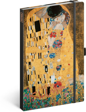 Notes Gustav Klimt, linajkovaný, 13 x 21 cm - Reklamnepredmety