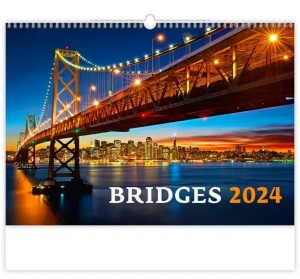 Nástenný kalendár Bridges - Reklamnepredmety