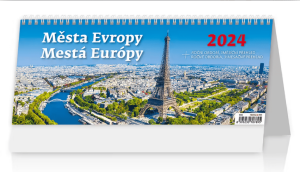 Stolový kalendár Mestá Európy - Reklamnepredmety