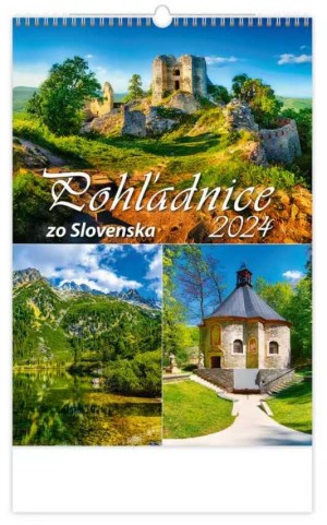 Nástenný kalendár Pohľadnice zo Slovenska - Reklamnepredmety