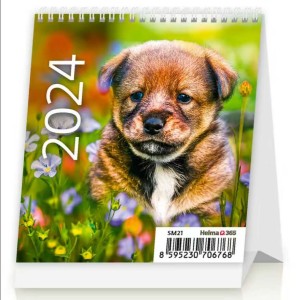 Stolový kalendár Mini Puppies - Reklamnepredmety