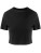 JT006 Girlie Tri-Blend Cropped T - JT006_Solid-Black - variant Ls 1000256249