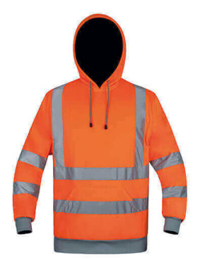 KX421 Pracovná mikina Hi-Vis Cork s kapucňou - Reklamnepredmety