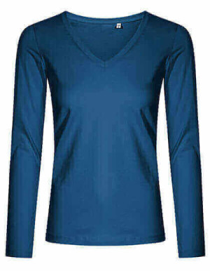 XO1560 Women´s V-Neck T-Shirt Longsleeve - Reklamnepredmety