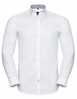 Z964 Men`s Long Sleeve Tailored Contrast Herringbone Shirt  - Reklamnepredmety