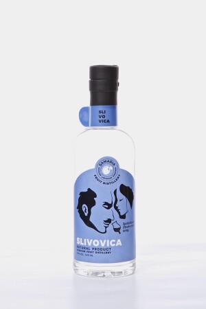 Natural product Slivovica 50%, 500 ml — transparentná