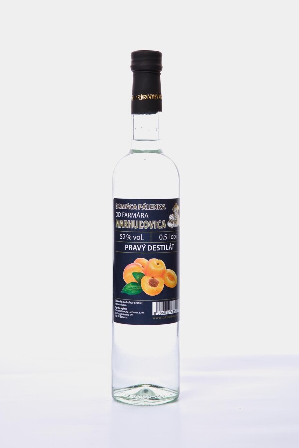 Domáca pálenka od FARMÁRA - Marhuľovica 52 %, 500 ml