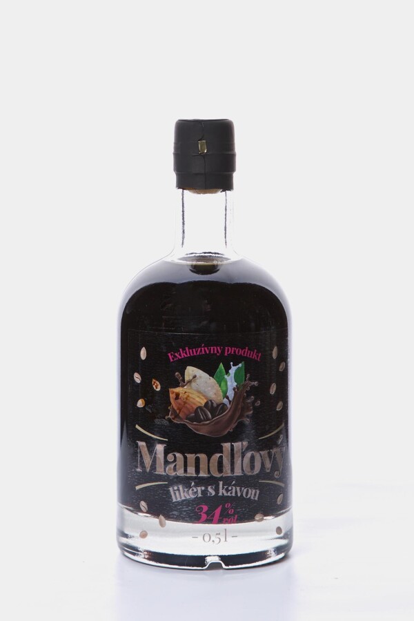 Mandľový likér s kávou 34%, 500 ml