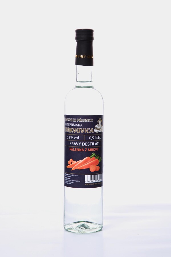 Domáca pálenka od FARMÁRA - Mrkvovica 52 %, 500 ml