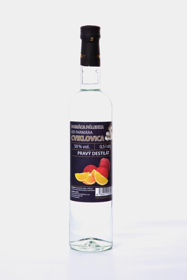 Domáca pálenka od farmára - CVIKLOVICA  50%, 500 ml