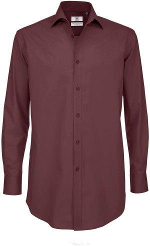 B&C | Popelínová elastická košeľa s dlhým rukávom Black Tie LSL / pánska - Reklamnepredmety
