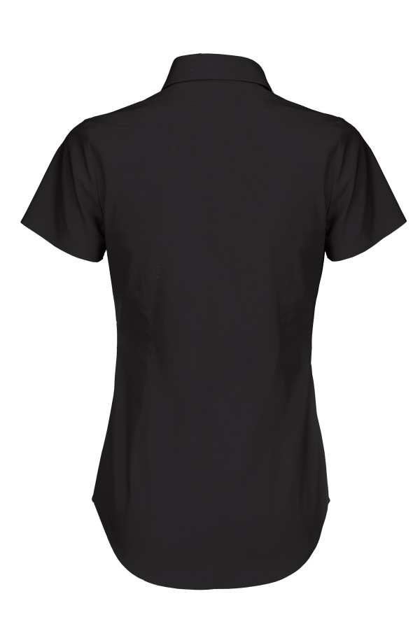 B&C | Popelínová elastická košeľa s krátkym rukávom Black Tie SSL / dámska
