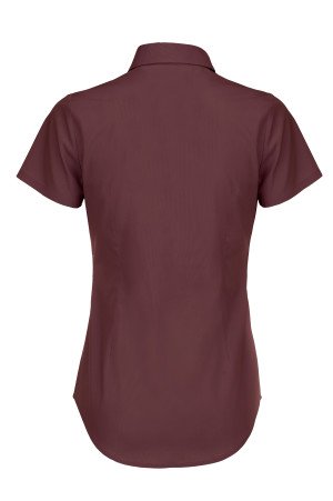 B&C | Popelínová elastická košeľa s krátkym rukávom Black Tie SSL / dámska - Reklamnepredmety