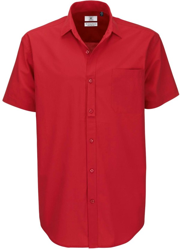 B&C | Popelínová košeľa s krátkym rukávom Heritage SSL / pánska