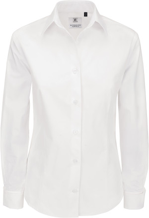 B&C | Popelínová košeľa s dlhým rukávom Heritage LSL / dámska - Reklamnepredmety