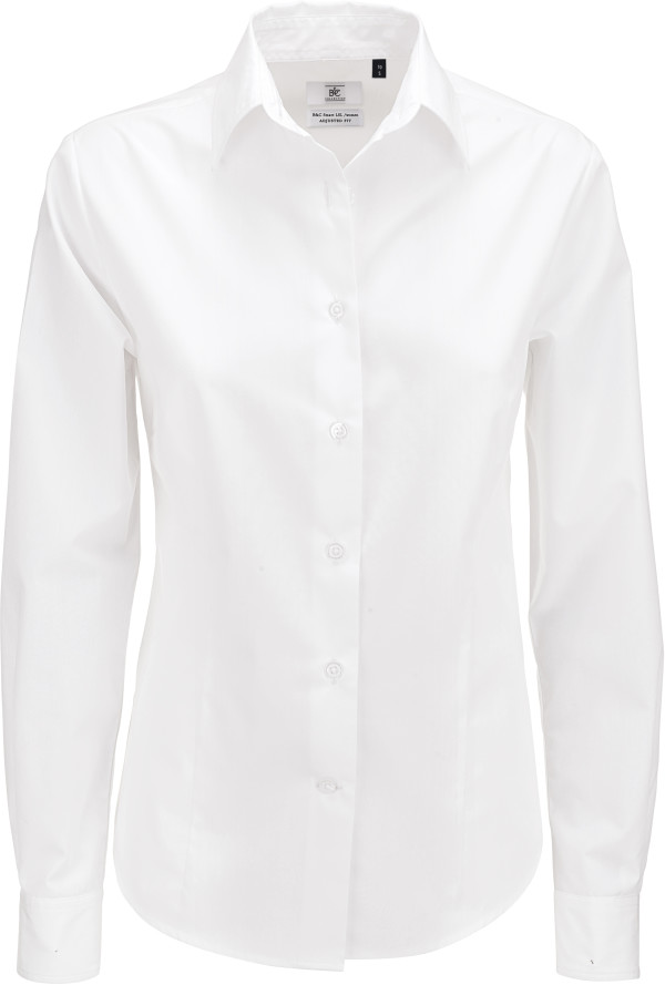 B&C | Popelínová košeľa s dlhým rukávom Smart LSL / dámska