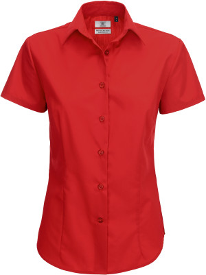 B&C | Popelínová košeľa s krátkym rukávom Smart SSL / dámska - Reklamnepredmety