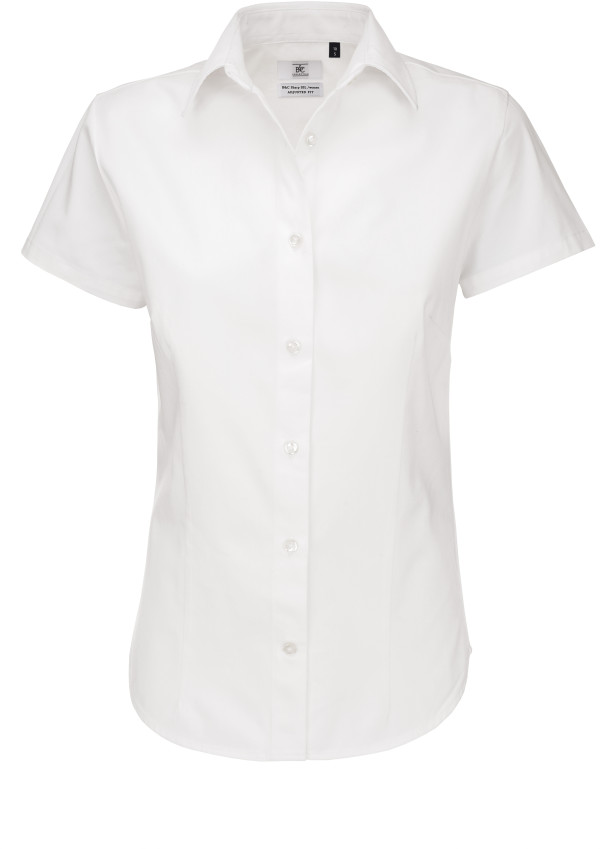 B&C | Keprová košeľa s krátkym rukávom Sharp SSL / dámska