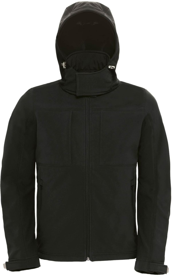 B&C | Pánska softshellová 3-vrstvová bunda s kapucňou Hooded Softshell / pánska
