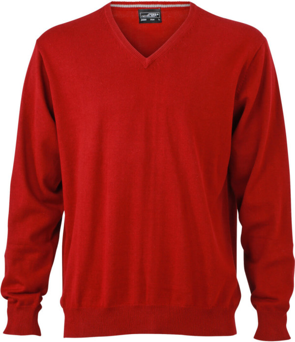 James & Nicholson | Pánsky sveter s výstrihom do V JN 659