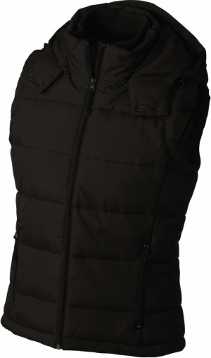 Dámska polstrovaná vesta s kapucňou - Reklamnepredmety