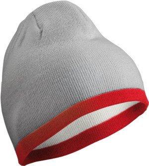 Pletená čiapka s kontrastným okrajom - Reklamnepredmety
