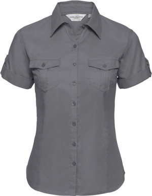 919F Dámska košeľa Twill s krátkym rukávom - Reklamnepredmety