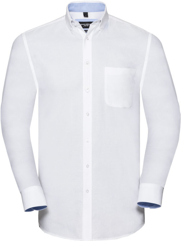 920M Pánska košeľa Washed Oxford s dlhým rukávom