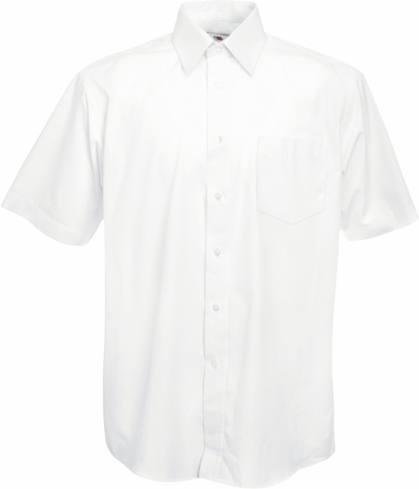 Pánska popelínová košeľa s krátkym rukávom