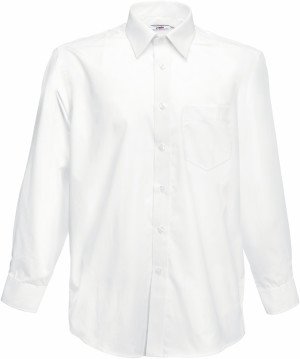 Pánska popelínová košeľa s dlhým rukávom - Reklamnepredmety