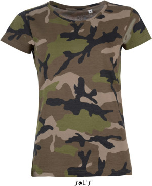 Camo Women Dámske maskáčové tričko - Reklamnepredmety