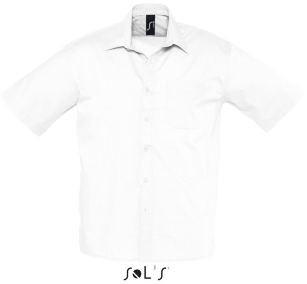 Bristol Pánska popelínová košeľa s krátkym rukávom