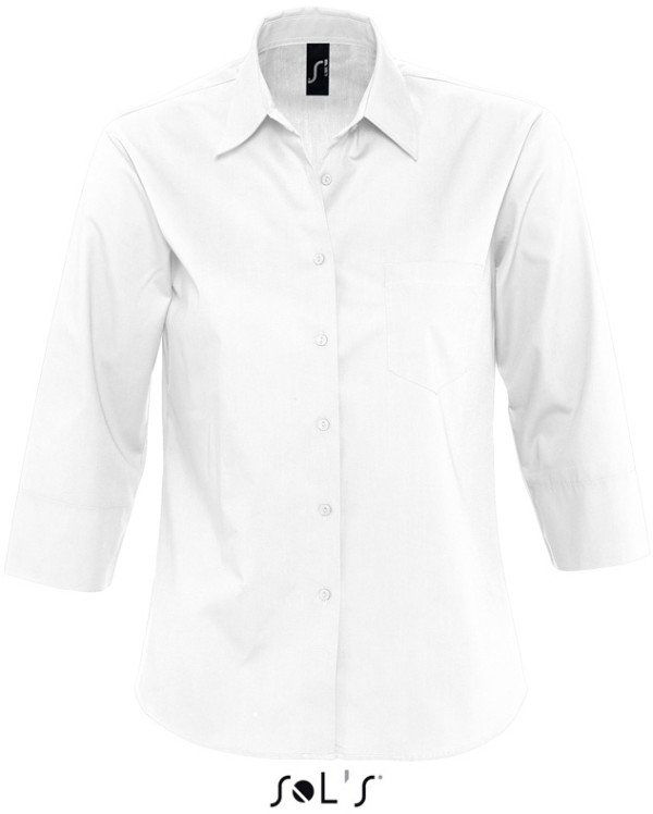 Eternity Dámska popelínová košeľa s 3/4 rukávom