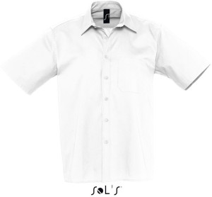 Berkeley Pánska popelínová košeľa s krátkym rukávom - Reklamnepredmety