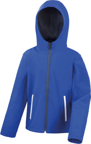 Detská softshellová bunda s kapucňou - Reklamnepredmety