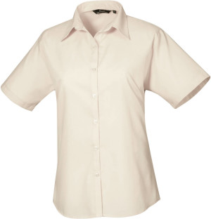 Dámska popelínová košeľa s krátkym rukávom - Reklamnepredmety