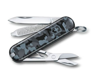 Švajčiarsky vreckový nôž Victorinox Classic - navy camo - Reklamnepredmety
