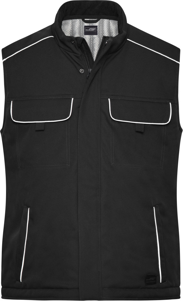 Pracovná softshellová polstrovaná vesta Solid