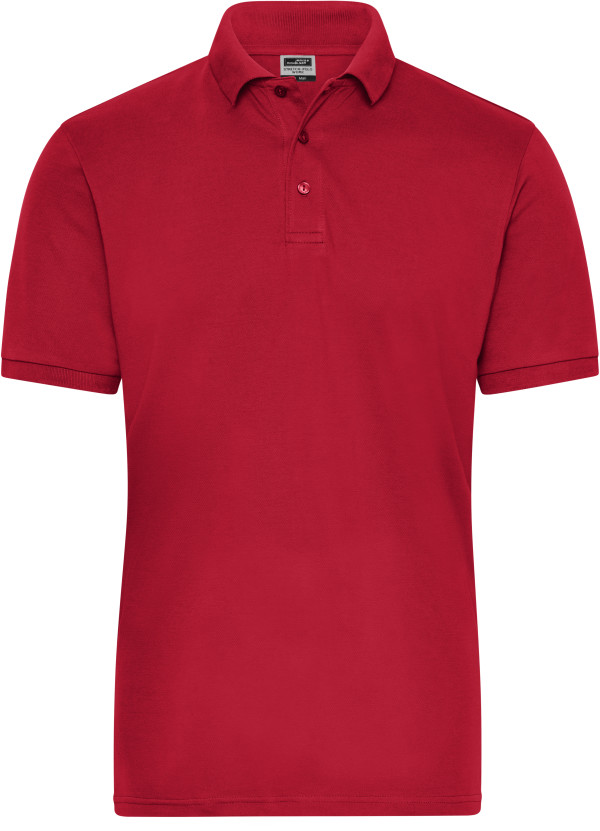 Pánske bio elastické pracovnej polo Solid