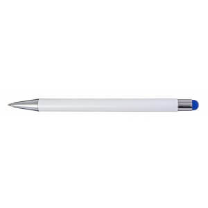 Biele guľôčkové pero na laserové gravírovanie - Reklamnepredmety