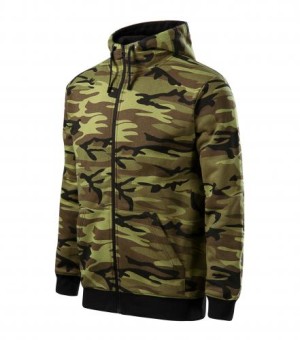 Camo Zipper pánska mikina - Reklamnepredmety