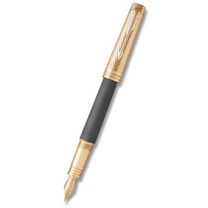 Parker Premier Luxury Custom Storm Grey GT- plniace pero, hrot F