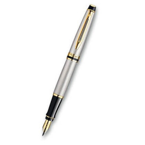 Waterman Expert Stainless Steel GT - plniace pero, hrot F - Reklamnepredmety
