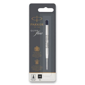 Parker - náplň QuinkFlow do guľôčkového pera, čierna, 1 mm