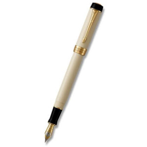 Parker Duofold Classic Ivory & Black GT - plniace pero, INT