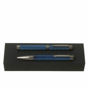 Set Pillar Blue (guľôčkové pero & roller pero) - Reklamnepredmety