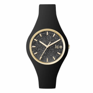 Malé čierne náramkové hodinky ICE glitter - Reklamnepredmety