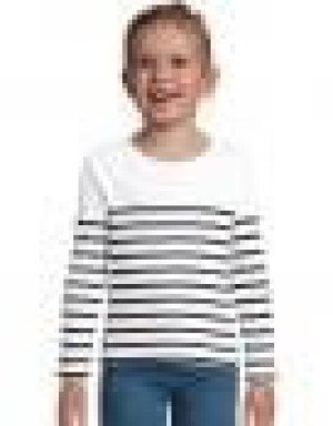 Detské pruhované tričko Matelot s dlhým rukávom - Reklamnepredmety