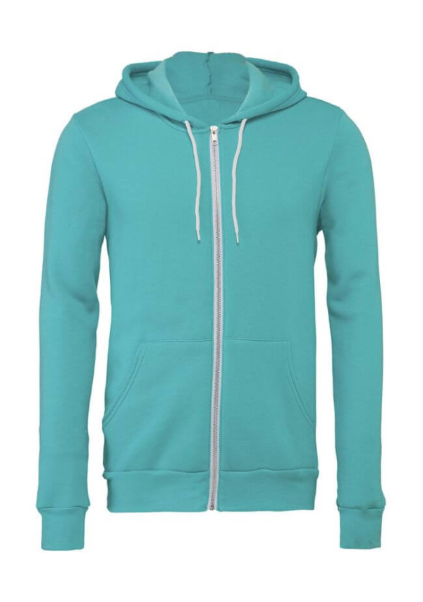 Mikina Unisex Poly-Cotton s kapucňou a na zips