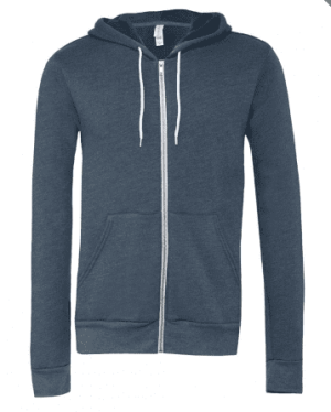 Mikina Unisex Poly-Cotton s kapucňou a na zips - Reklamnepredmety